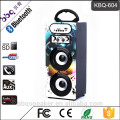 Sistema de karaokê churrasco KBQ-604 1200 mAh Melhor Caixa de Madeira de Áudio Sem Fio Bluetooth Speaker Ao Ar Livre Com Rádio FM USB